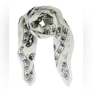 Alexander McQueen Skull Silk Scarf